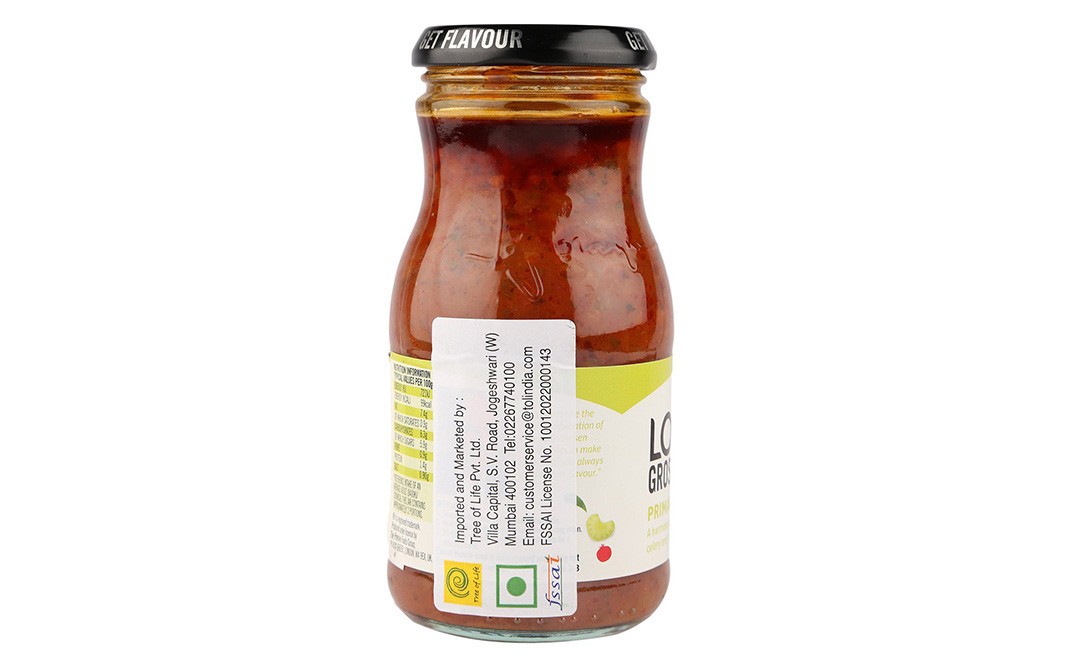 Loyd Grossman Primavera Pasta Sauce   Glass Bottle  350 grams